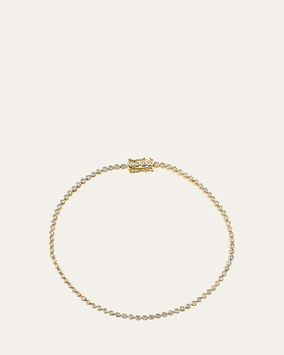 14K Diamond Bezel Eternity Bracelet